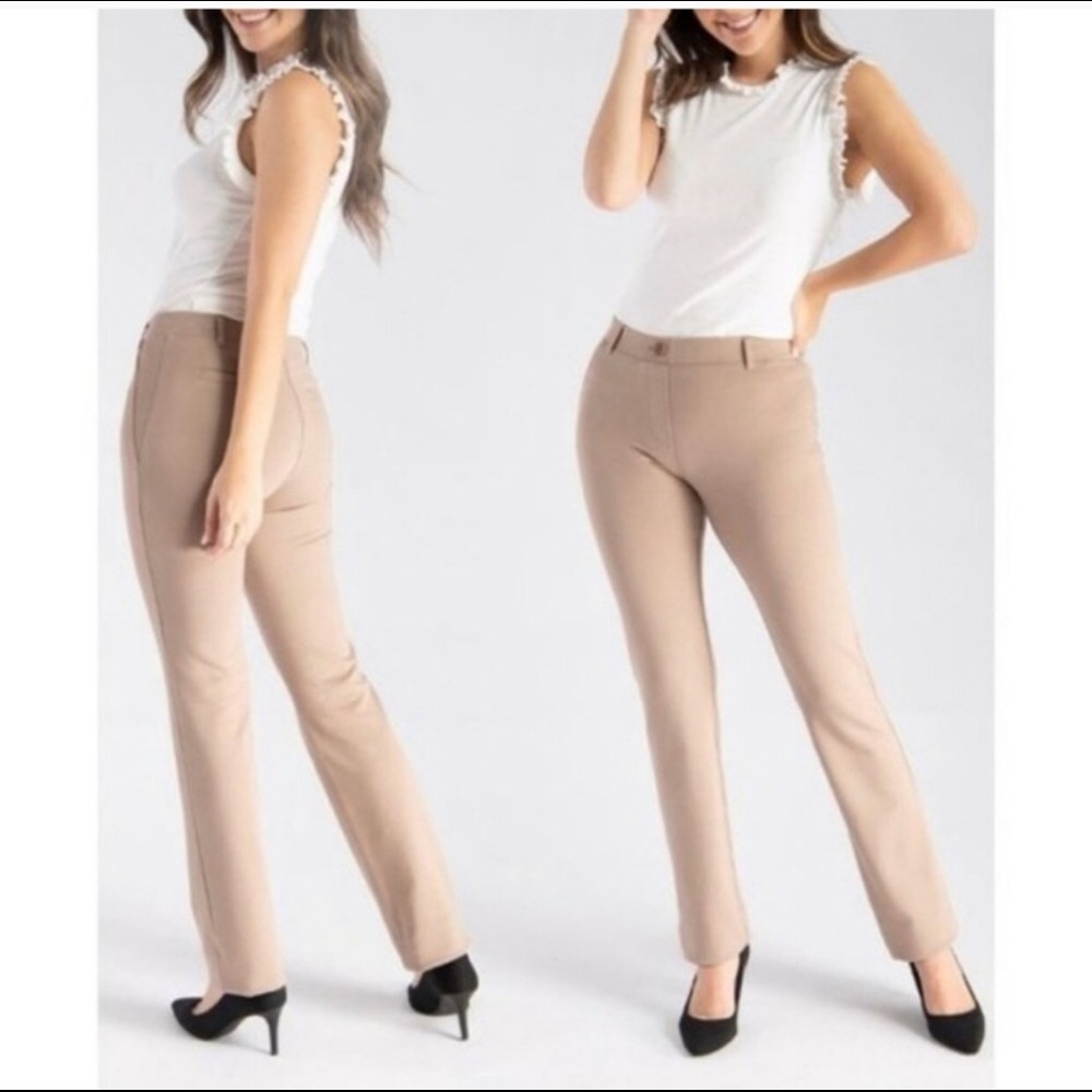 Betabrand Straight Leg Dress Yoga Pants Leggings